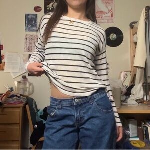 Striped Long Sleeve Top